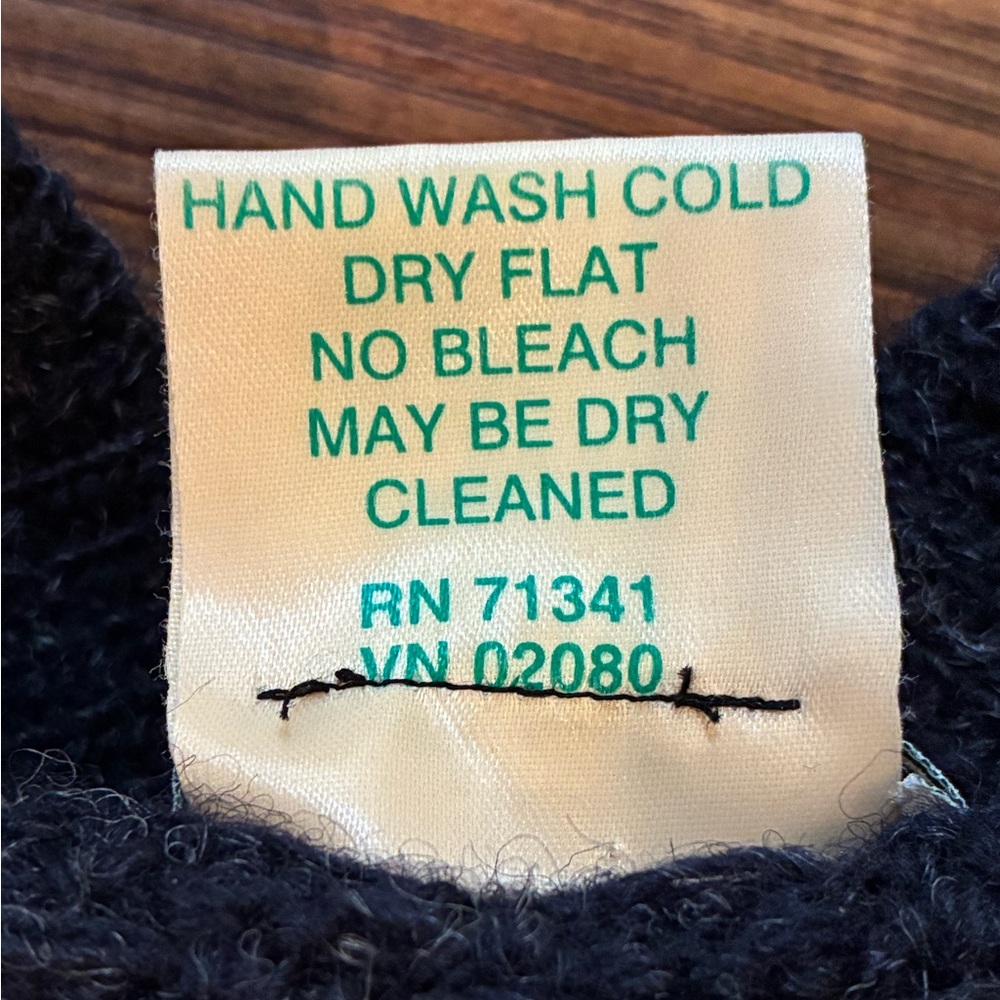 Vintage L.L.Bean Norway Wool Birdseye Nordic Fisherman Jumper Men’s Tall L - Picture 5 of 14
